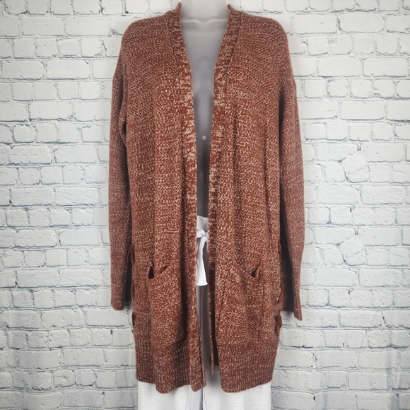 SO Size XL Burnt Orange Knit Sweater Cardigan - Picture 1 of 6